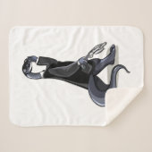 ブロントサウルスは映画のキャラクターとして服を着た。 シェルパブランケット (正面(横))