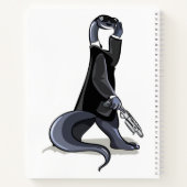 ブロントサウルスは映画のキャラクターとして服を着た。 ノートブック (裏面)