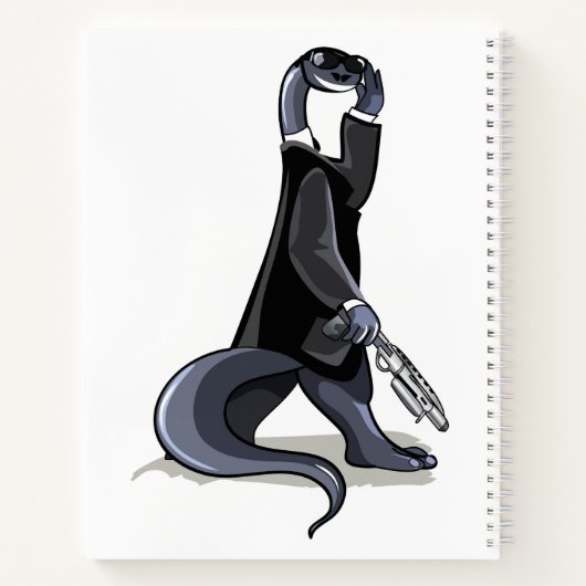 ブロントサウルスは映画のキャラクターとして服を着た。 ノートブック (裏面)