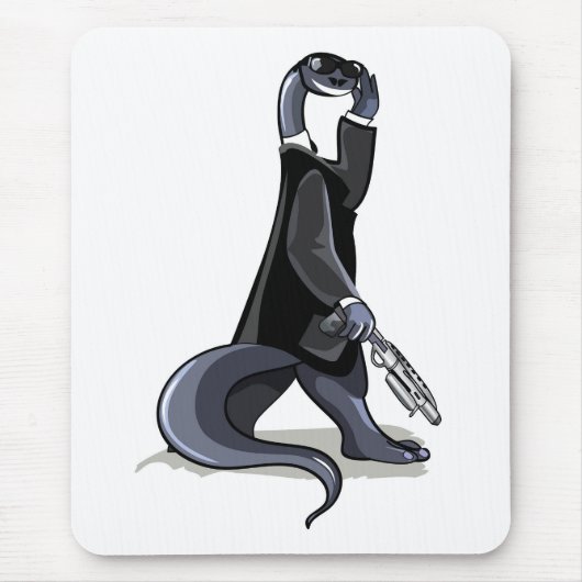 ブロントサウルスは映画のキャラクターとして服を着た。 マウスパッド (正面)