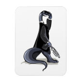 ブロントサウルスは映画のキャラクターとして服を着た。 マグネット (縦)