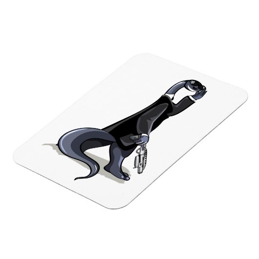 ブロントサウルスは映画のキャラクターとして服を着た。 マグネット (左側)