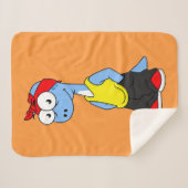 ブロントサウルスヒップホップ服を着た。 シェルパブランケット (正面(横))