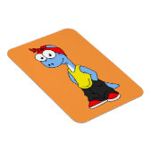 ブロントサウルスヒップホップ服を着た。 マグネット (右側)