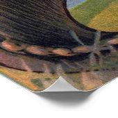 ブロントサウルス恐竜アンティークプリント ポスター (角)