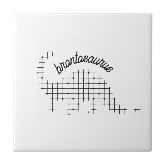 ブロントサウルス恐竜キッズルーム タイル (正面)