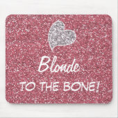 ブロンドおもしろいトザボーン引用文 マウスパッド (正面)