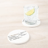 ブロンドおよび甘いJavaScriptのコーヒーコード コースター (側面)