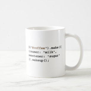 ブロンドおよび甘いJavaScriptのコーヒーコード コーヒーマグカップ