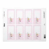 ブロンドかわいい漫画シェフジャールラベル ラベル (フルシート)