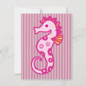 ブロンドかわいらしマーメイドバースデーパーティ招待状 招待状 (裏面)