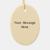 ブロンドかわいらしリトルビクトリアンボーピープレディーシープ セラミックオーナメント (裏面)