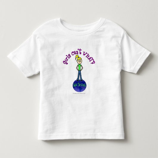 ブロンドが世界を支配する トドラーTシャツ (正面)