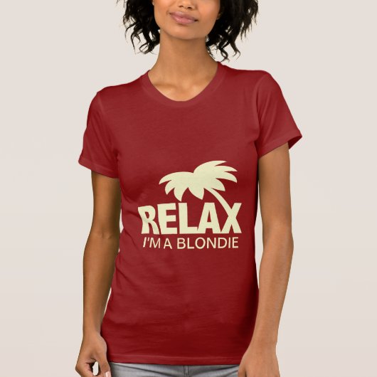 ブロンドのための面白いTシャツ Tシャツ (正面)