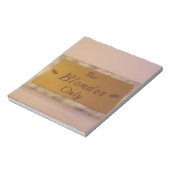 ブロンドのみ ノートパッド (回転)