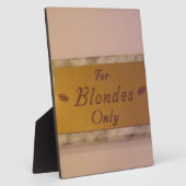 ブロンドのみ フォトプラーク (側面)