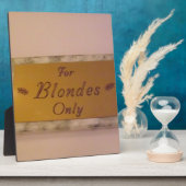 ブロンドのみ フォトプラーク (側面)