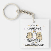 「ブロンドのカップル」キーチェーン キーホルダー (正面)