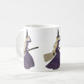 ブロンドのシックな魔法使いのマグ コーヒーマグカップ (正面左)