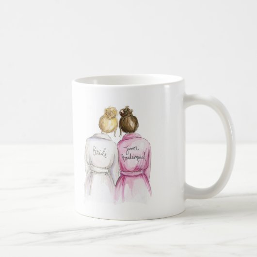 ブロンドのパンの花嫁のBrのパンの女中ありがとう コーヒーマグカップ (右)
