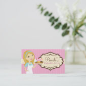 ブロンドのパン屋のカップケーキの名刺D12 名刺 (スタンド正面)