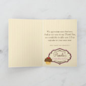 ブロンドのパン屋のカップケーキD12のサンキューカード1 サンキューカード (内部)