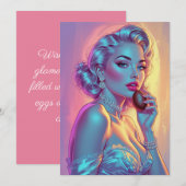 ブロンドのピナップチョコレートイースターエッグ シーズンカード (正面/裏面)