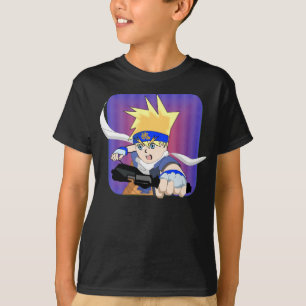 ブロンドのマンガの男の子 Tシャツ