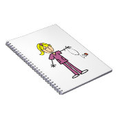 ブロンドのメスの棒の姿のナース ノートブック (右側)