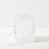 ブロンドのメスの棒の姿のナース フロストグラスマグカップ (中央)