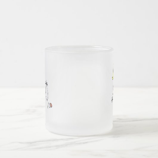 ブロンドのメスの棒の姿のナース フロストグラスマグカップ (中央)