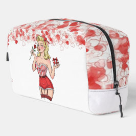 ブロンドのレトロバレンタインピンアップガール ドップキット