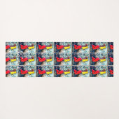 ブロンドの人魚と赤い尾サンダー_コーブ ヨガマット (裏面(横))