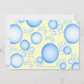 ブロンドの人魚のかわいい女の子の誕生日のパーティの招待状 招待状 (裏面)