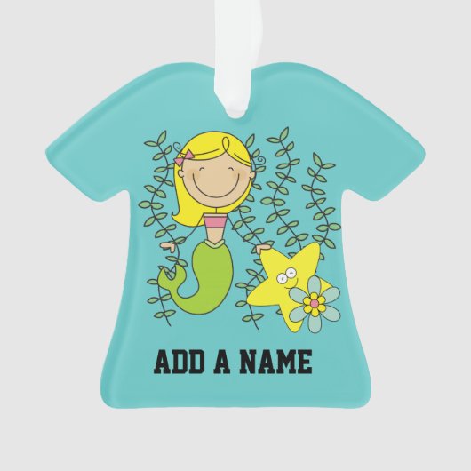 ブロンドの人魚 オーナメント (正面)