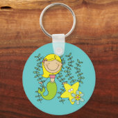 ブロンドの人魚 キーホルダー (正面)