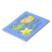 ブロンドの人魚 ノートパッド (回転)