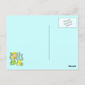 ブロンドの人魚 ポストカード (裏面)