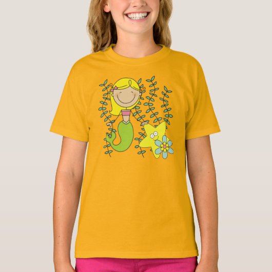 ブロンドの人魚 Tシャツ (正面)