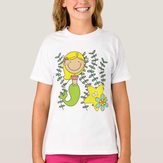 ブロンドの人魚 Tシャツ (正面)
