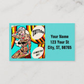 ブロンドの入れ墨のレディ・サンダー_コーブ 名刺 (正面)