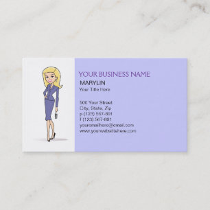 ブロンドの具象の名刺 名刺