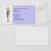 ブロンドの具象の名刺 名刺 (正面/裏面)