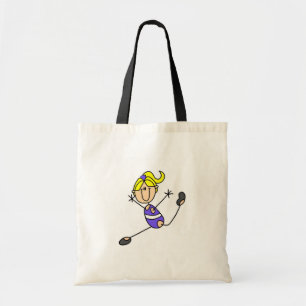 ブロンドの女の子の体操のTシャツおよびギフト トートバッグ