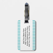 ブロンドの女の子の夏 ラゲッジタグ (裏面縦)