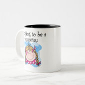 ブロンドの女の子の未来の姉 ツートーンマグカップ (正面左)