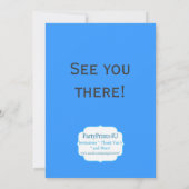 ブロンドの女の子の海賊誕生日のパーティの招待状 招待状 (裏面)