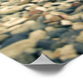 ブロンドの女性のビーチ ポスター (角)