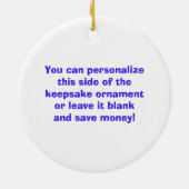 ブロンドの女性の棒の姿の体育専門家のオーナメント セラミックオーナメント (裏面)