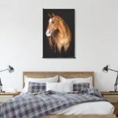 ブロンドの女性は及び-カスタマイズ可能なキャンバスのプリントを壊しました キャンバスプリント (インサイチュ (寝室))